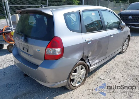 2007 Honda Fit S из США, поврежденный, VIN JHMGD37657S060853